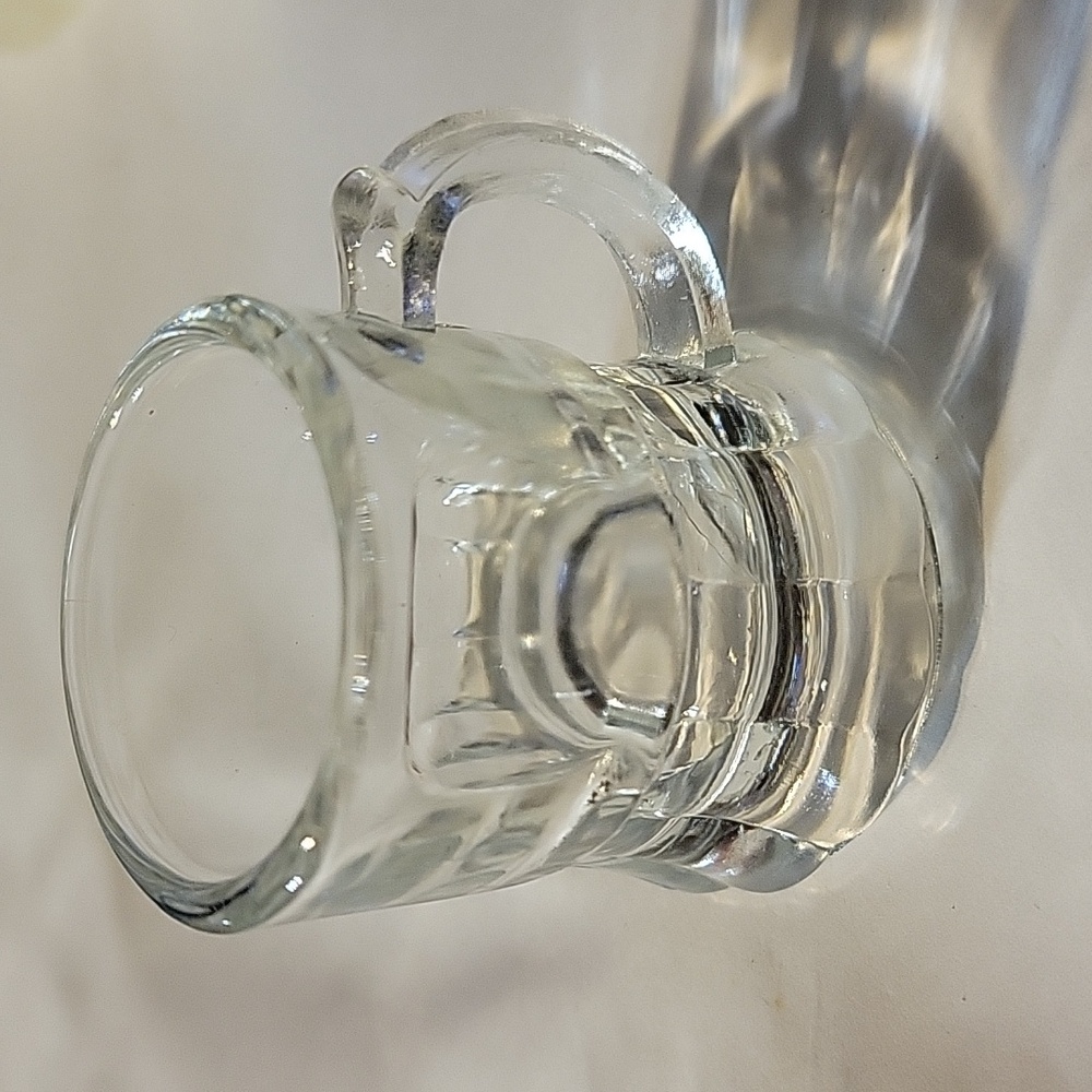1 Vtg 40s Miniature Anchor Hocking Child's Glass Mug Toothpick Holder Shot Glass